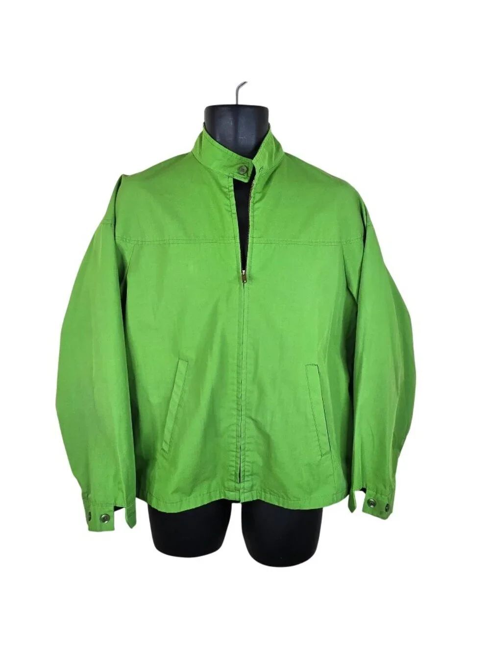 Vintage 70s Golden Tee Campus Green Golf Jacket Mens M Harrington